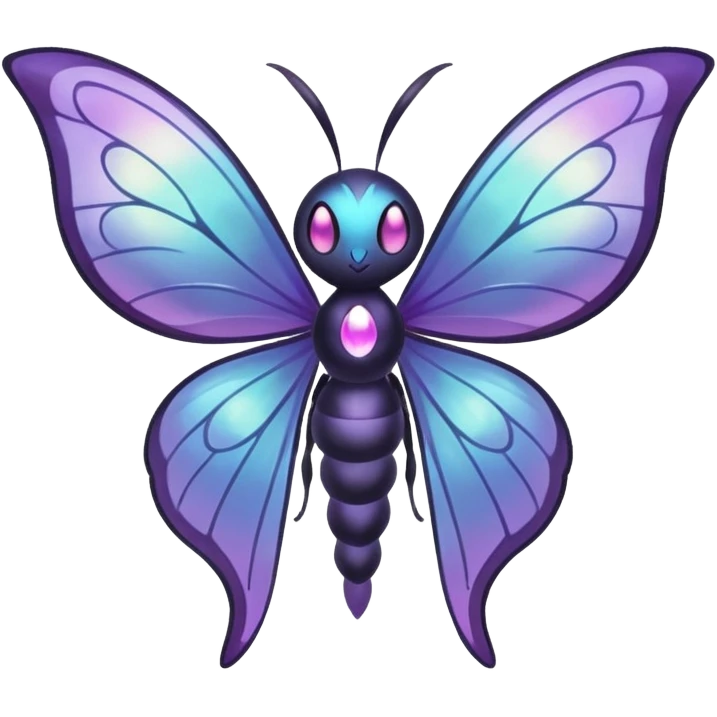 Butterfree-Lunala-Mismagius-Fakémon-hybrid-creature (full body)  emoji