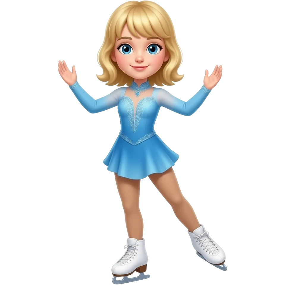 blonde hair ice skater 20 year old has bangs emoji