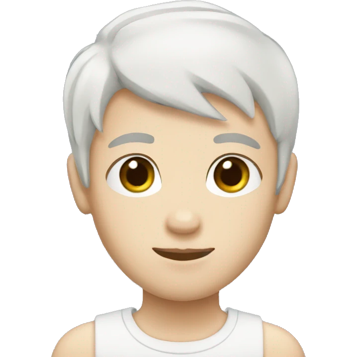 boy with short black hair and very white skin emoji
