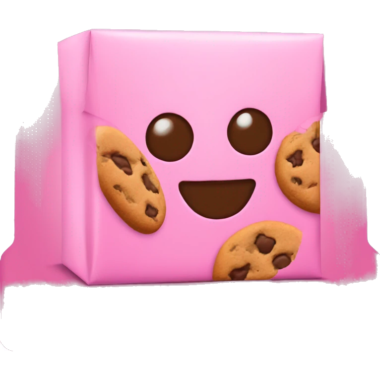 Crumbl cookie pink box emoji