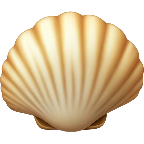beige shell emoji
