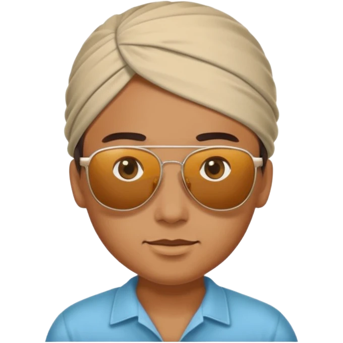 sunglasses on head emoji