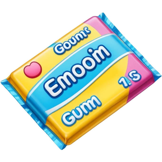 Pack of gum emoji