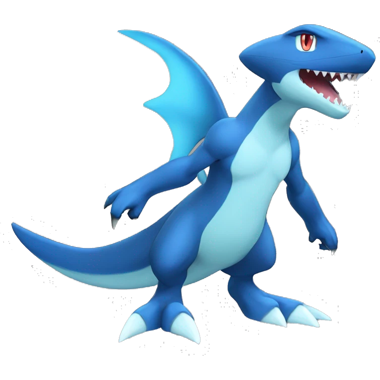 Sharpedo-Gabite-Lucario-Salamence full body emoji