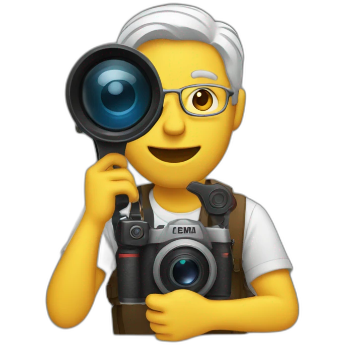 man with camera emoji