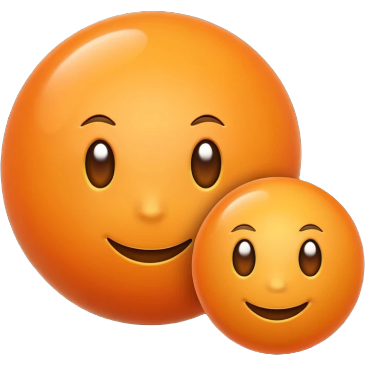 Orange aesthetic emoji
