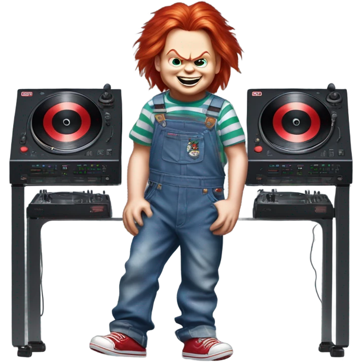 Chucky asa dj emoji