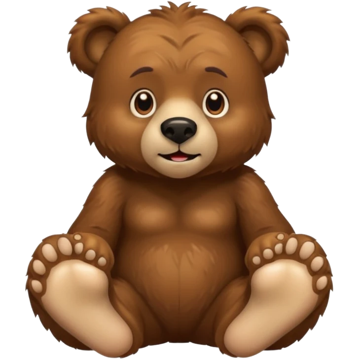 bear with hairy toes emoji