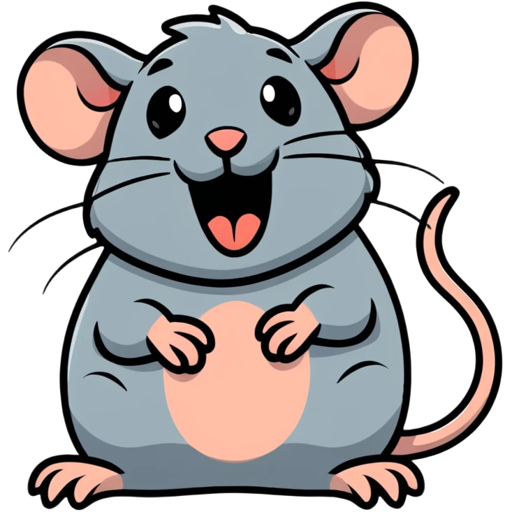 rat laughing emoji