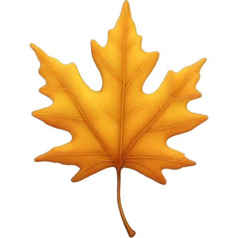 fall leaf emoji