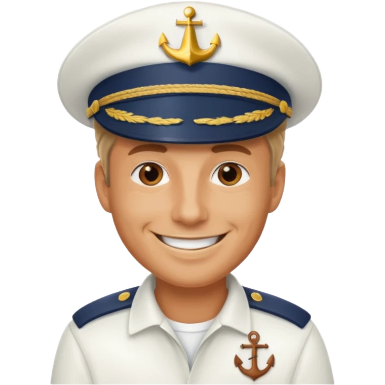 Male yacht man head emoji