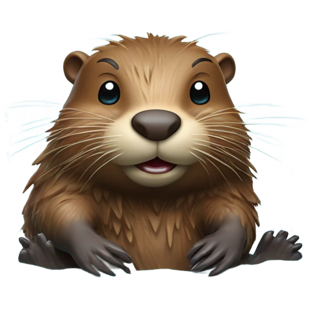 beaver bathing  emoji