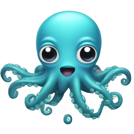 a smart octopus based entierly on kinito pet emoji