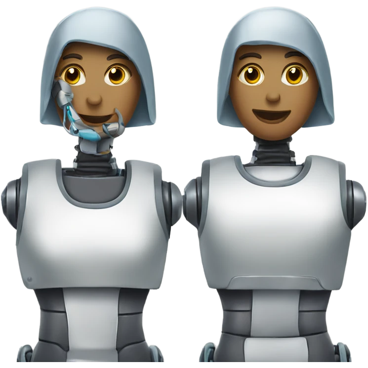 Robot housekeeper emoji