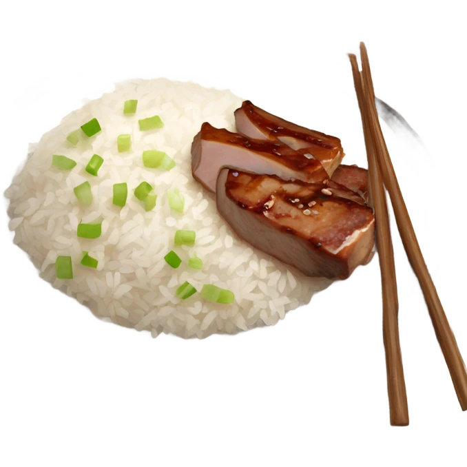 Barbecue pork rice emoji