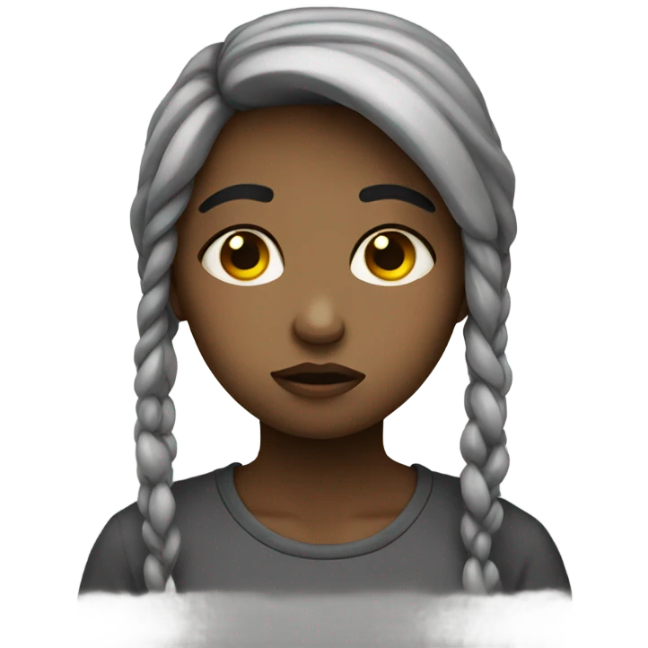Sad girl emoji