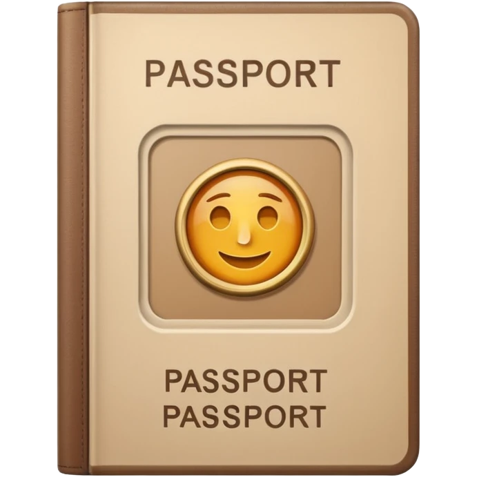 beige passport emoji