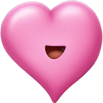 Pink hear emoji