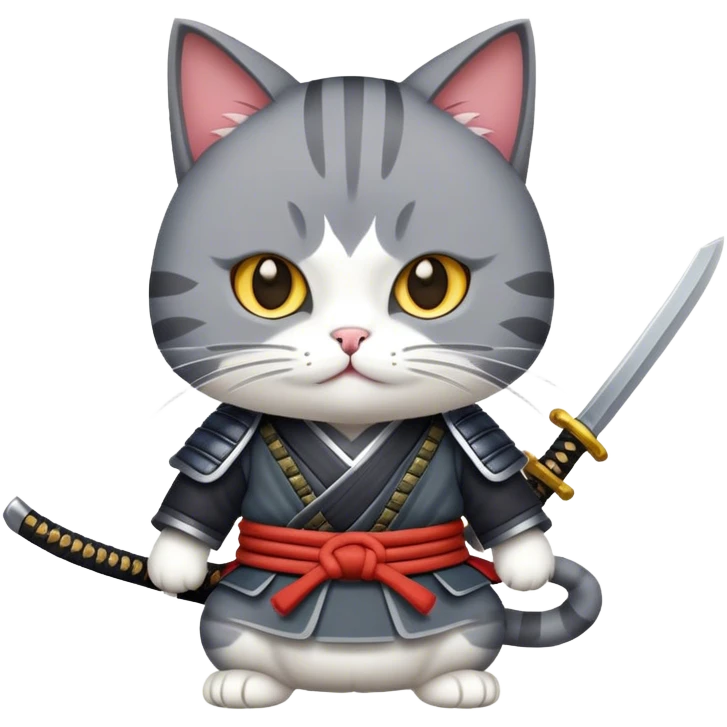 Cat as a samrui emoji