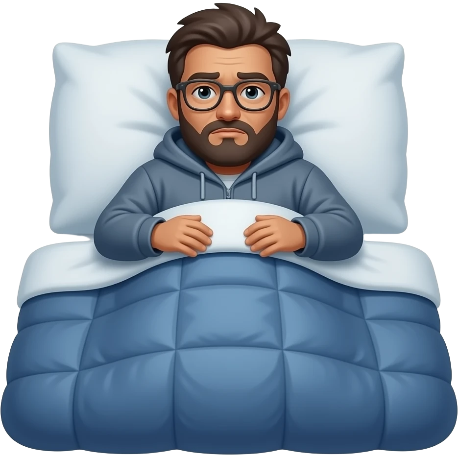 homeless guy laying in sleeping bag emoji