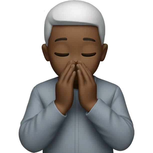An AI model praying emoji