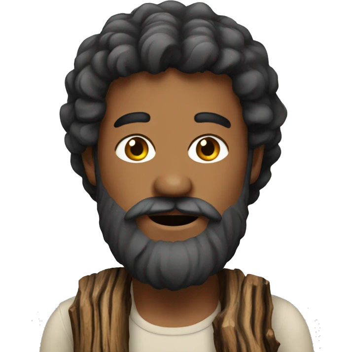 men with log beard emoji