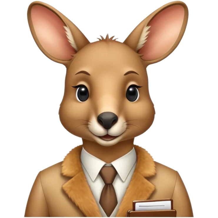 Kangaroo doing taxes emoji