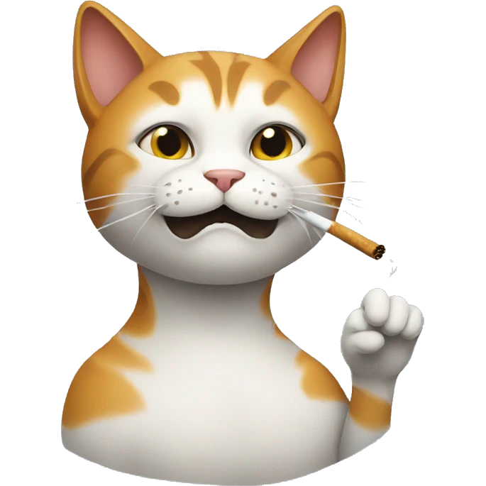 smoking cat emoji
