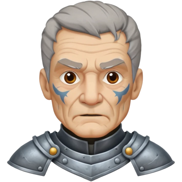 elderly tattooed knight emoji
