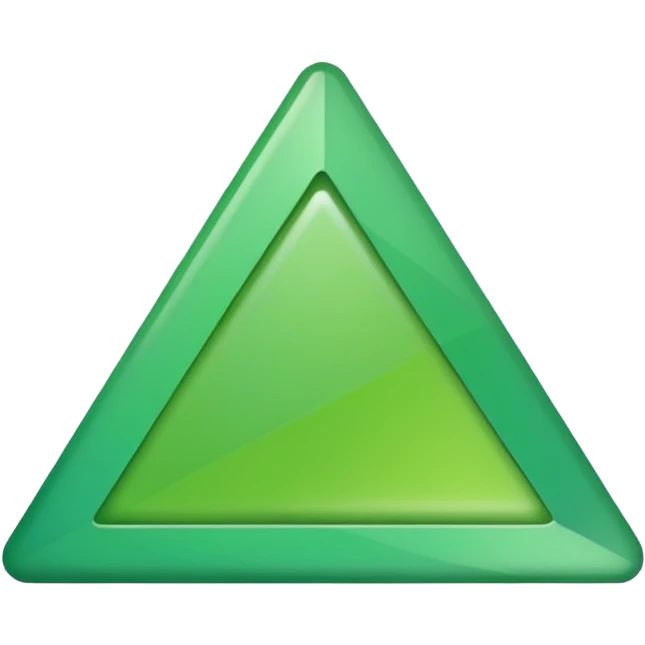 small green 2d up triangle emoji