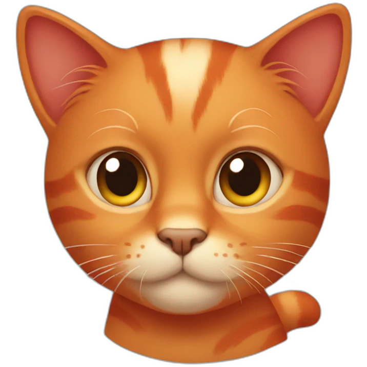 red cat emoji