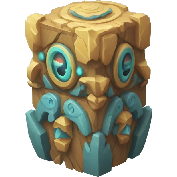 Mystic Totem isometric  emoji