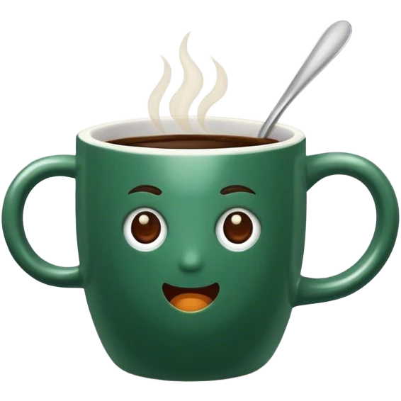 dark emerald coffee emoji