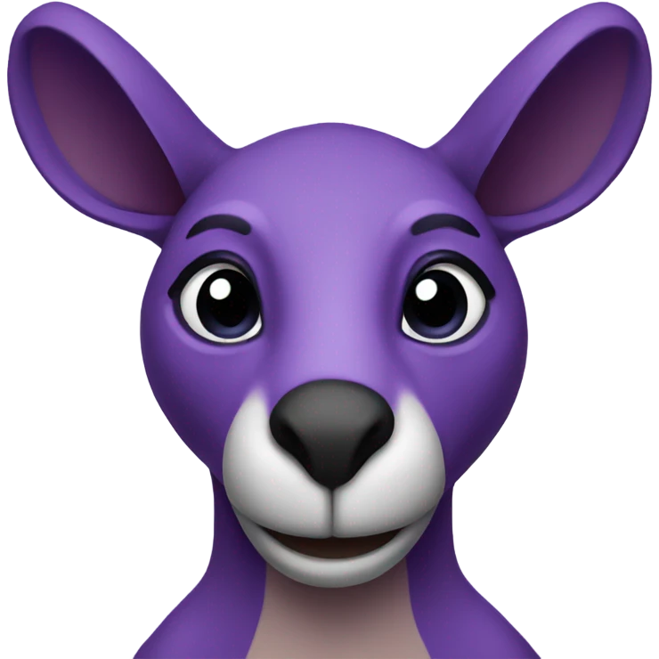 Purple kangaroo  emoji