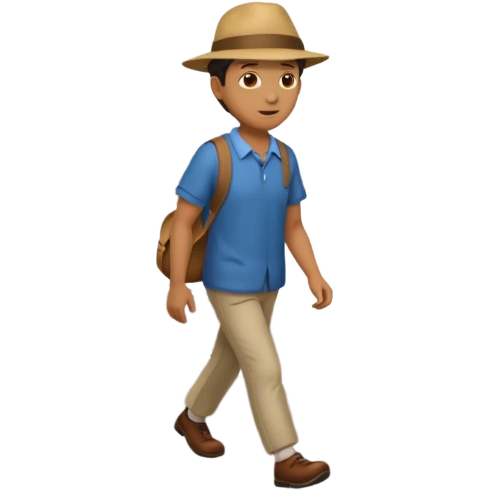 Man on the road  emoji