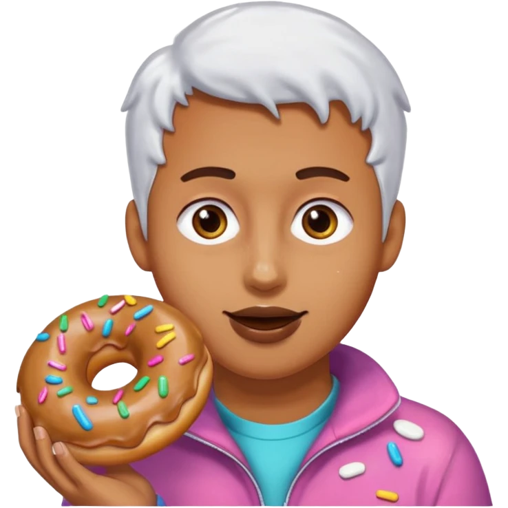 eating donuts emoji