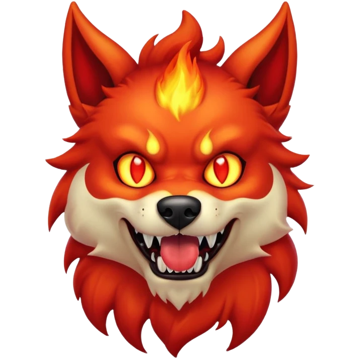 Demon dog emoji