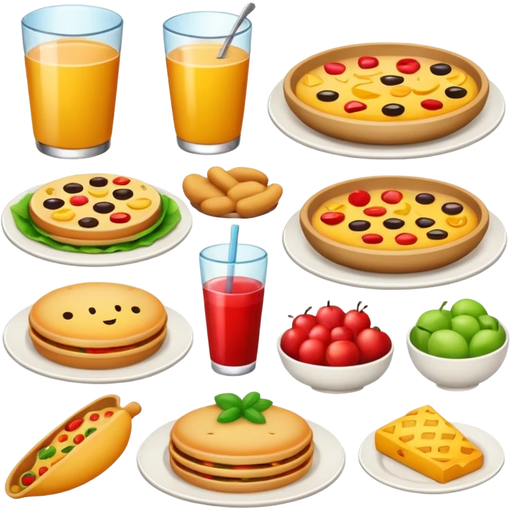 create some food emojis that everyon usualy has basic emoji