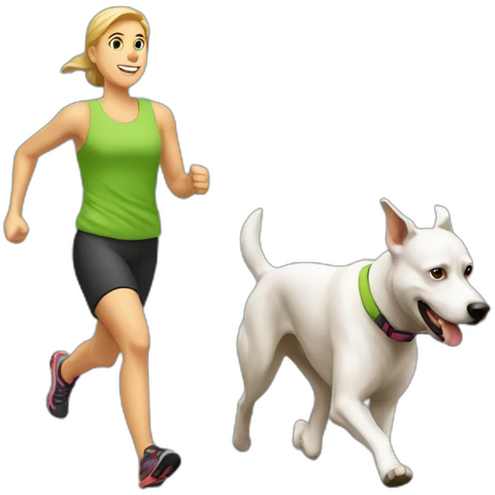 Canicross-activity-runner-and-dog emoji