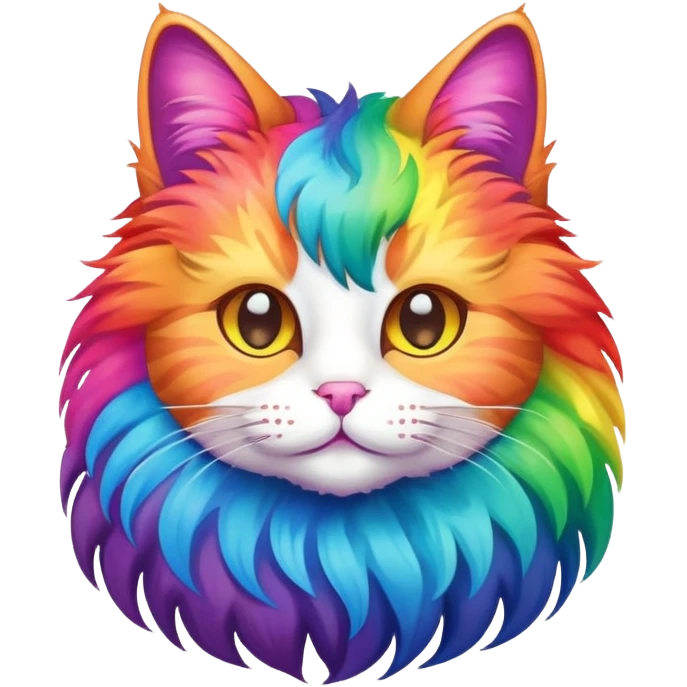Gökkuşağı kedi emoji
