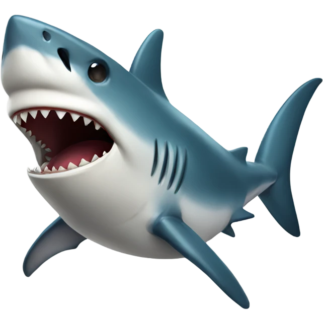 Shark with a belly ache emoji