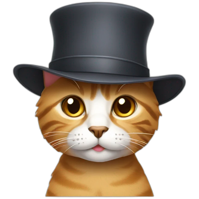 Cat with a hat emoji