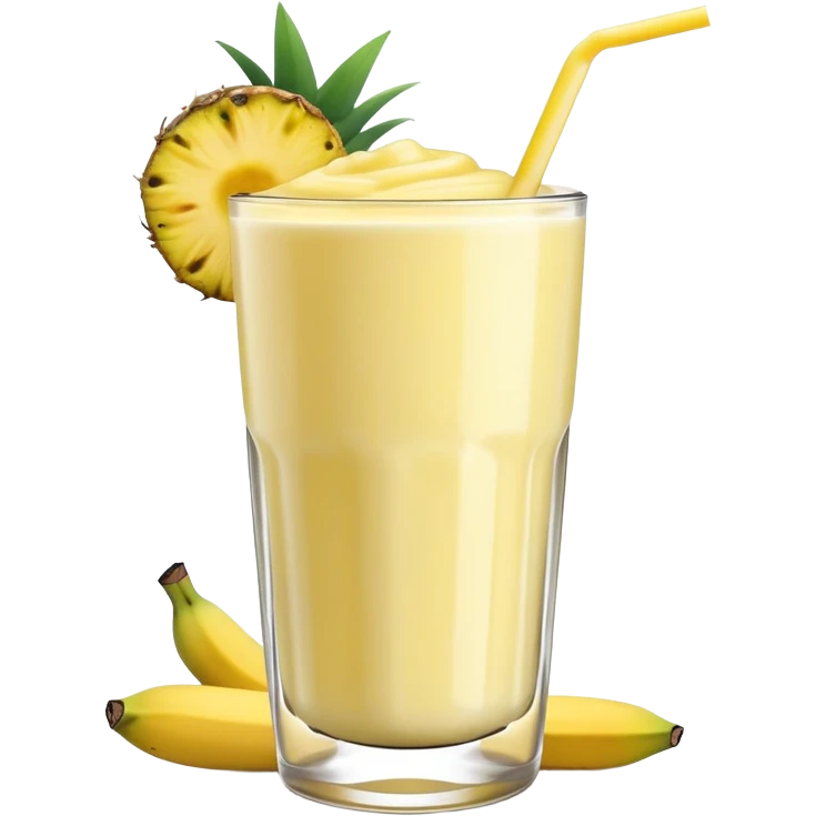 Pineapple banana smoothie  emoji