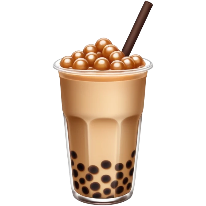 Brown sugar boba tea  emoji