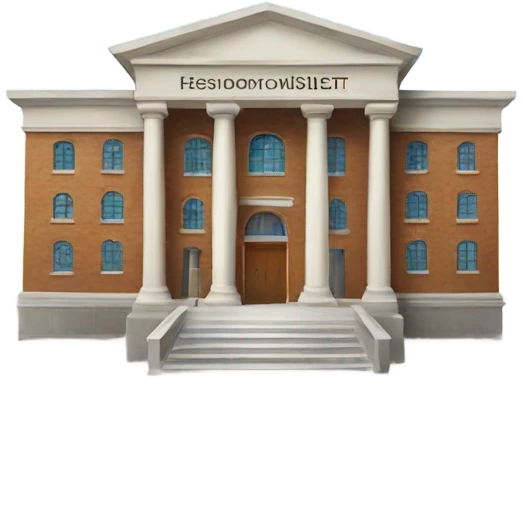 library building, open book emoji