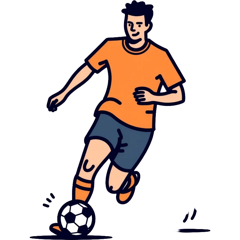 football player running with ball, soccer athlete emoji