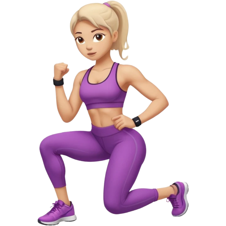 girl working out glutes abs workout  emoji