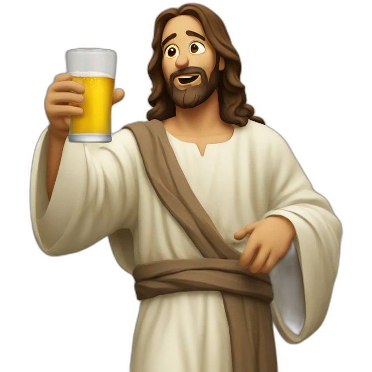 Drunk Jesus  emoji