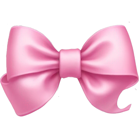 baby pink bow emoji