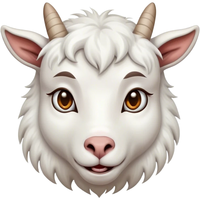 Crying goat emoji